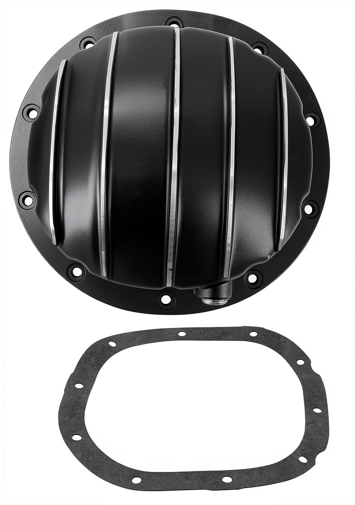 Tektall Differential Cover 10 Bolt Cast Aluminum Black