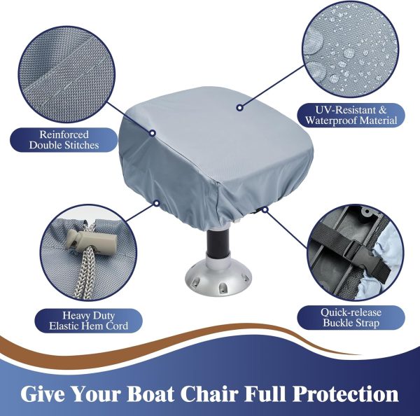 Boat Seat Cover ANGSYLTH 900D Polyester Waterproof-2