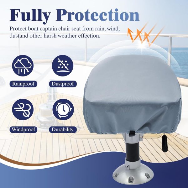 Boat Seat Cover ANGSYLTH 900D Polyester Waterproof-3