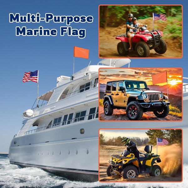 Boat Flag Pole Kit for Safety and Visibility-6