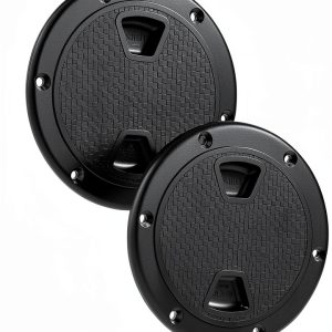 Boat Hatch Deck Plate ABS Plastic 4Black-0