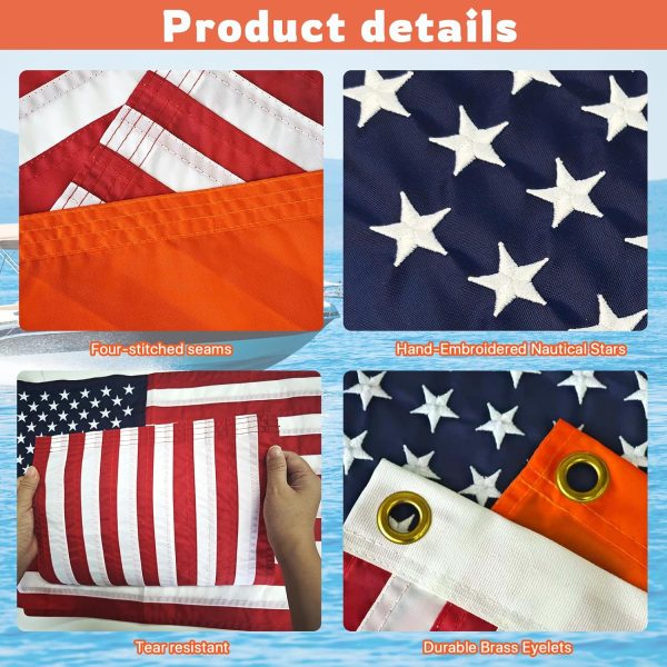 Boat Flag Pole Kit for Safety and Visibility-2