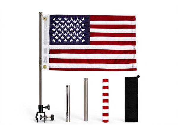 American Boat Flag Flagmesage Fade Resistant Nylon-1