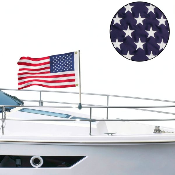 American Boat Flag Flagmesage Fade Resistant Nylon-4
