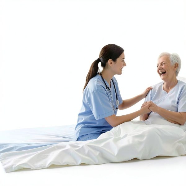 Upgraded 3-Layer Comfort Positioning Bed Pad with Handles Washable Waterproof Transfer Board for Turning Moving Patient Inconvenience Care Transfer Sheet, 60"x40", Extra Large, Ocean Teal-8