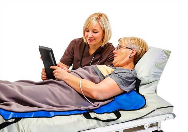 Upgraded 3-Layer Comfort Positioning Bed Pad with Handles Washable Waterproof Transfer Board for Turning Moving Patient Inconvenience Care Transfer Sheet, 60"x40", Extra Large, Ocean Teal-1